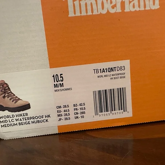 Timberland Men's Brown Lace-Up Boots Nubuck 10.5